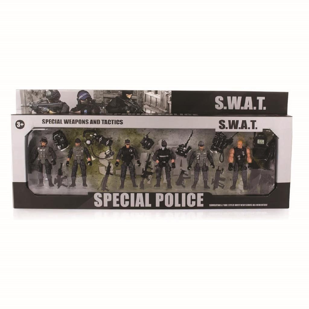 SWAT Special Police Action Figures Set with Accessories